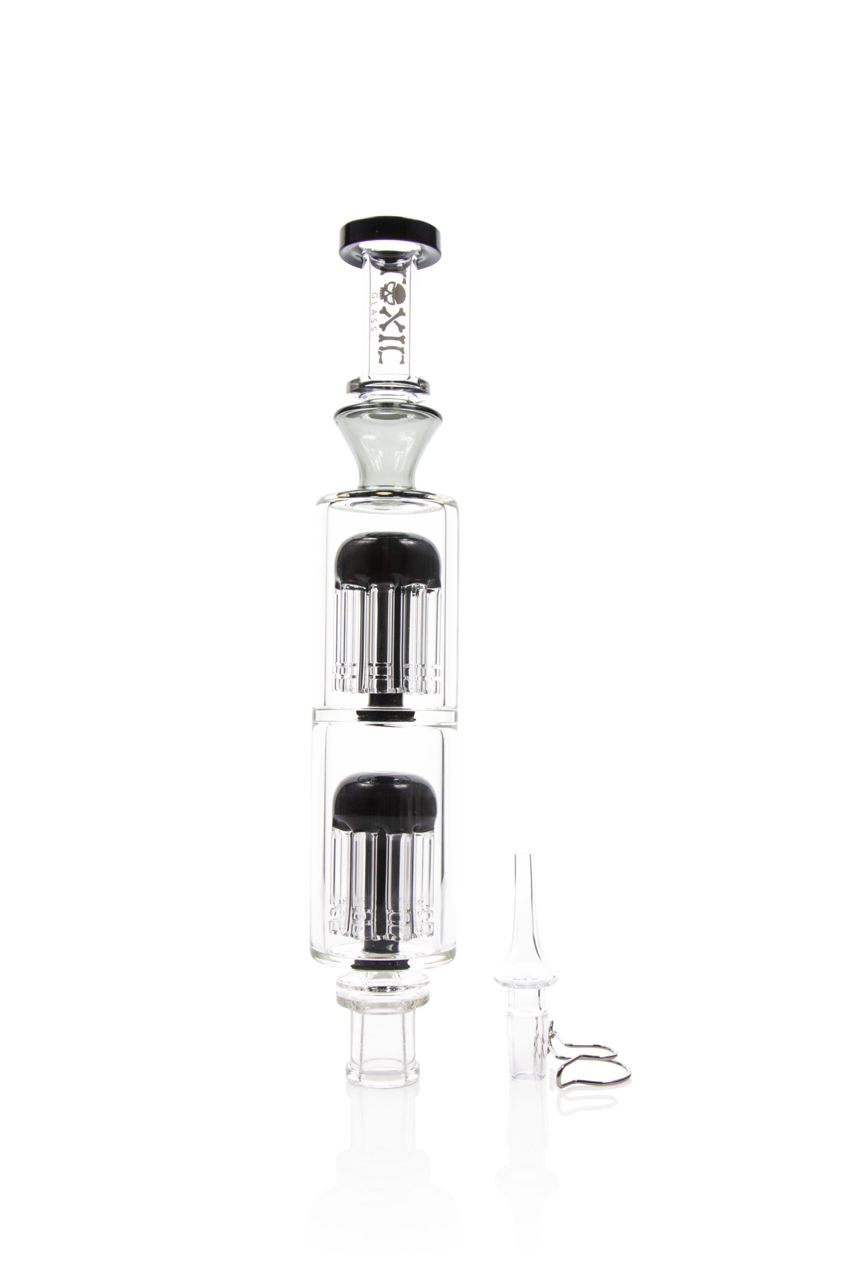 Color-Worked Nectar Collector – Smoke Glass Vape