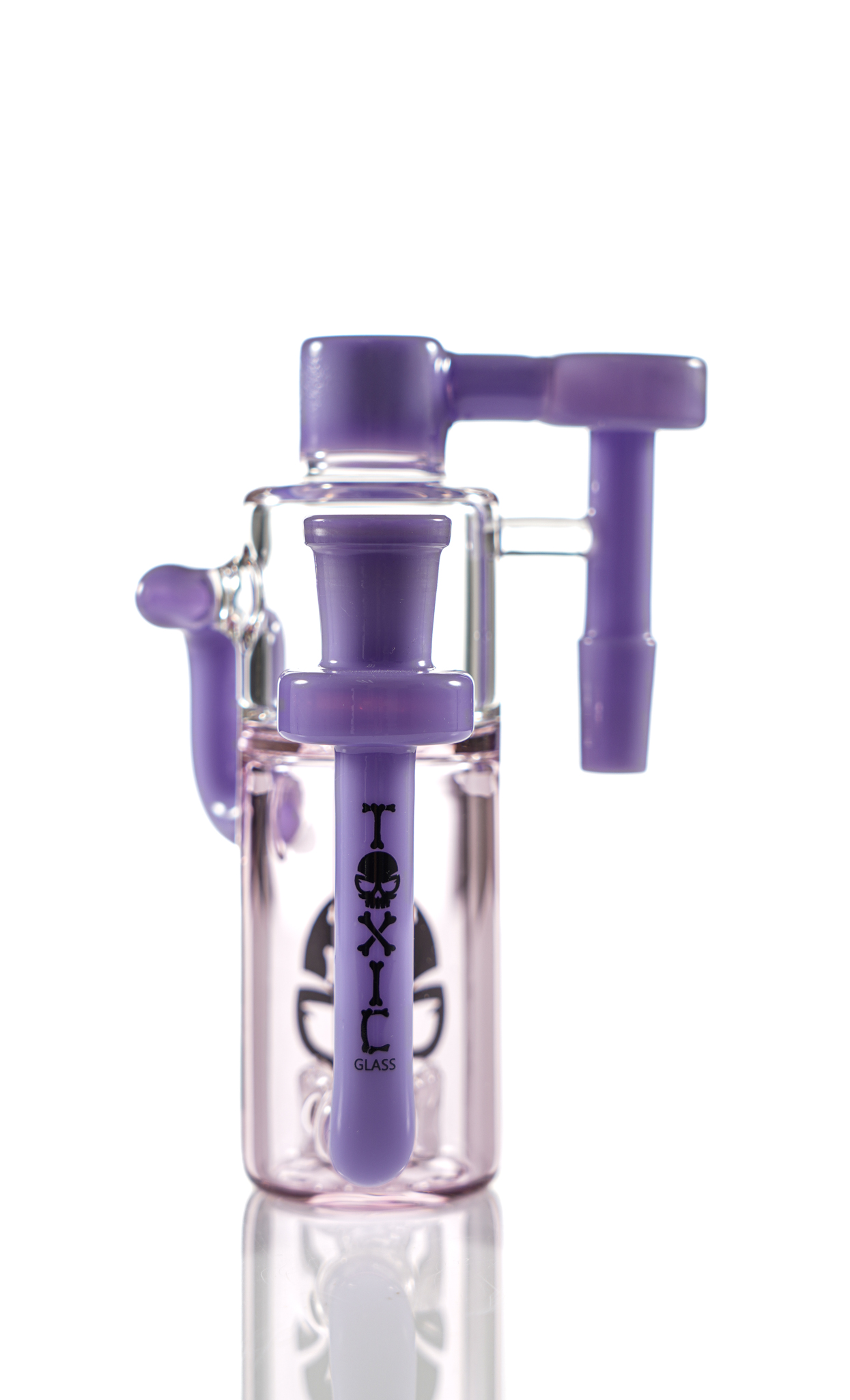 TXAC14- 90° Toxic Colortube Ash Catcher - MK100 Glass