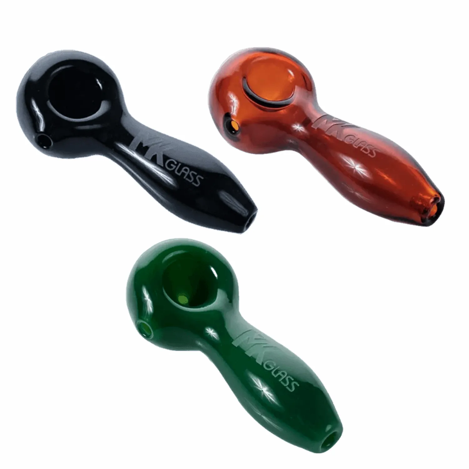 MKH2 – 3″ MK100 Glass Regular Hand Pipe (PACK OF 5)
