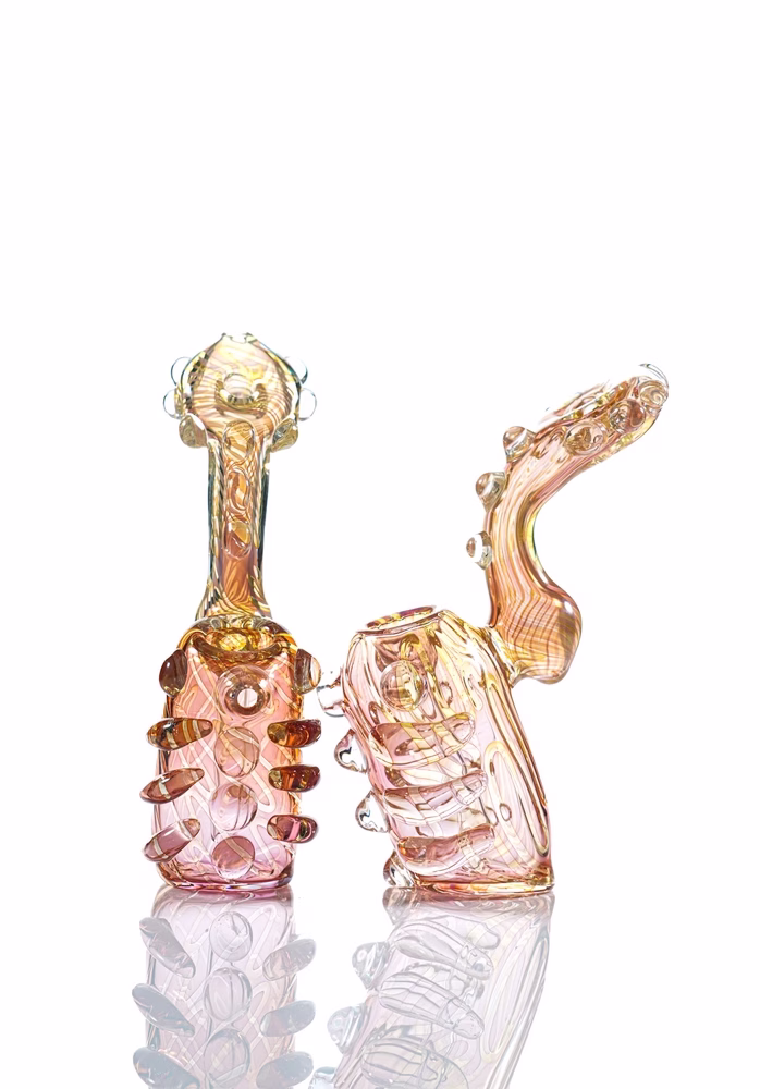 BUB44 – 7″ Fumed Handle Bubbler